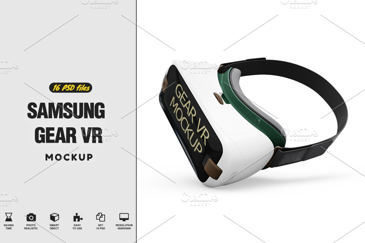 Samsung Gear VR MockUp, a Mask Mockup by PixelMockup (Photo 1 of 17)