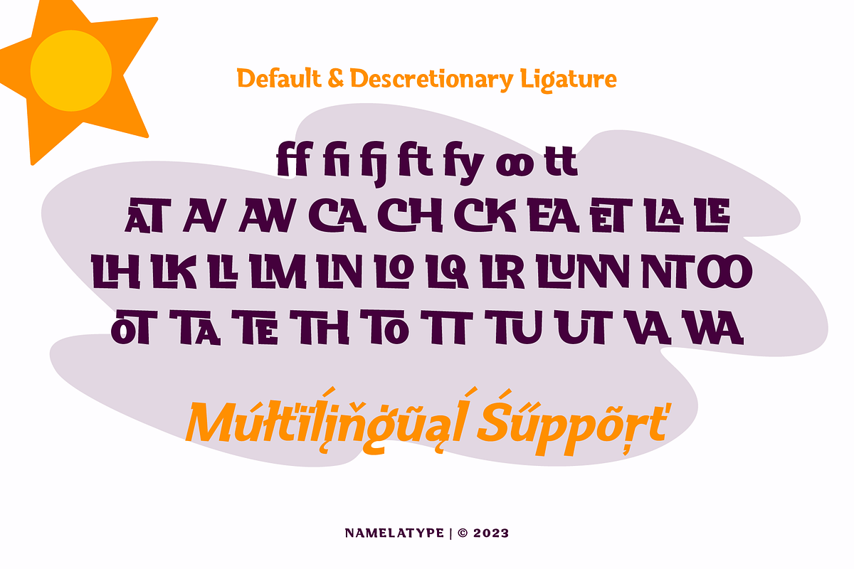 Dubidam | A Cheerful Slab Serif Font, a Slab Serif Font by Namela Studio (Photo 5 of 8)