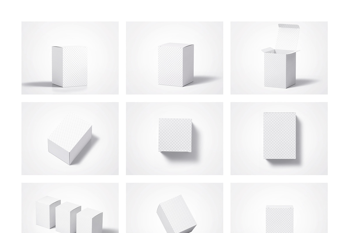 Box Mockup Set 01: Rectangle, a Packaging Mockup by WebAndCat (Photo 2 of 12)