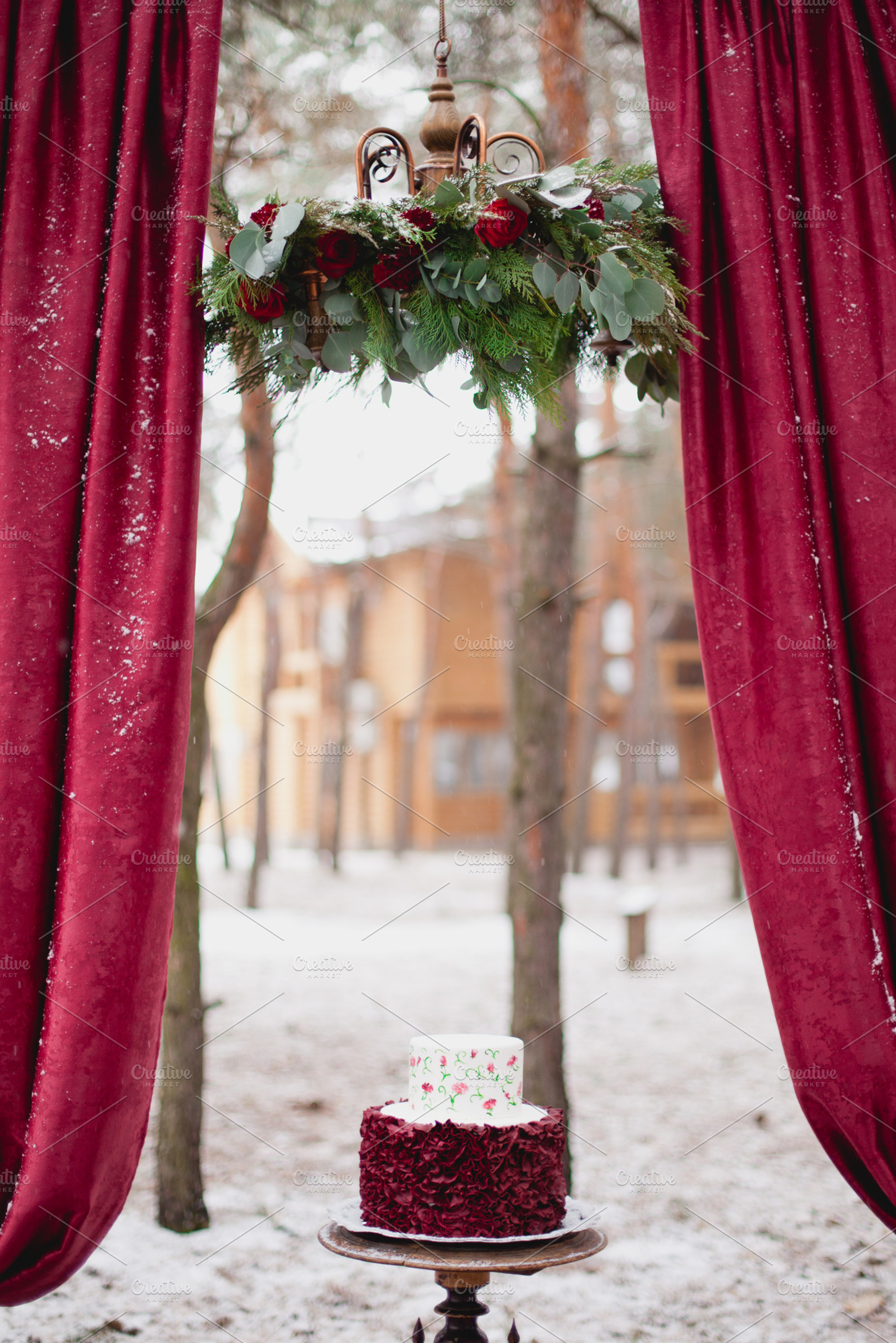 Marsala christmas cake featuring decor, decoration, and dish, a Food & Drink Photo by Marine Girl shop