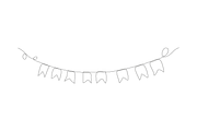 elegant flags for party bunting, a Background Graphic by lawoel (Thumbnail 3 of 3)