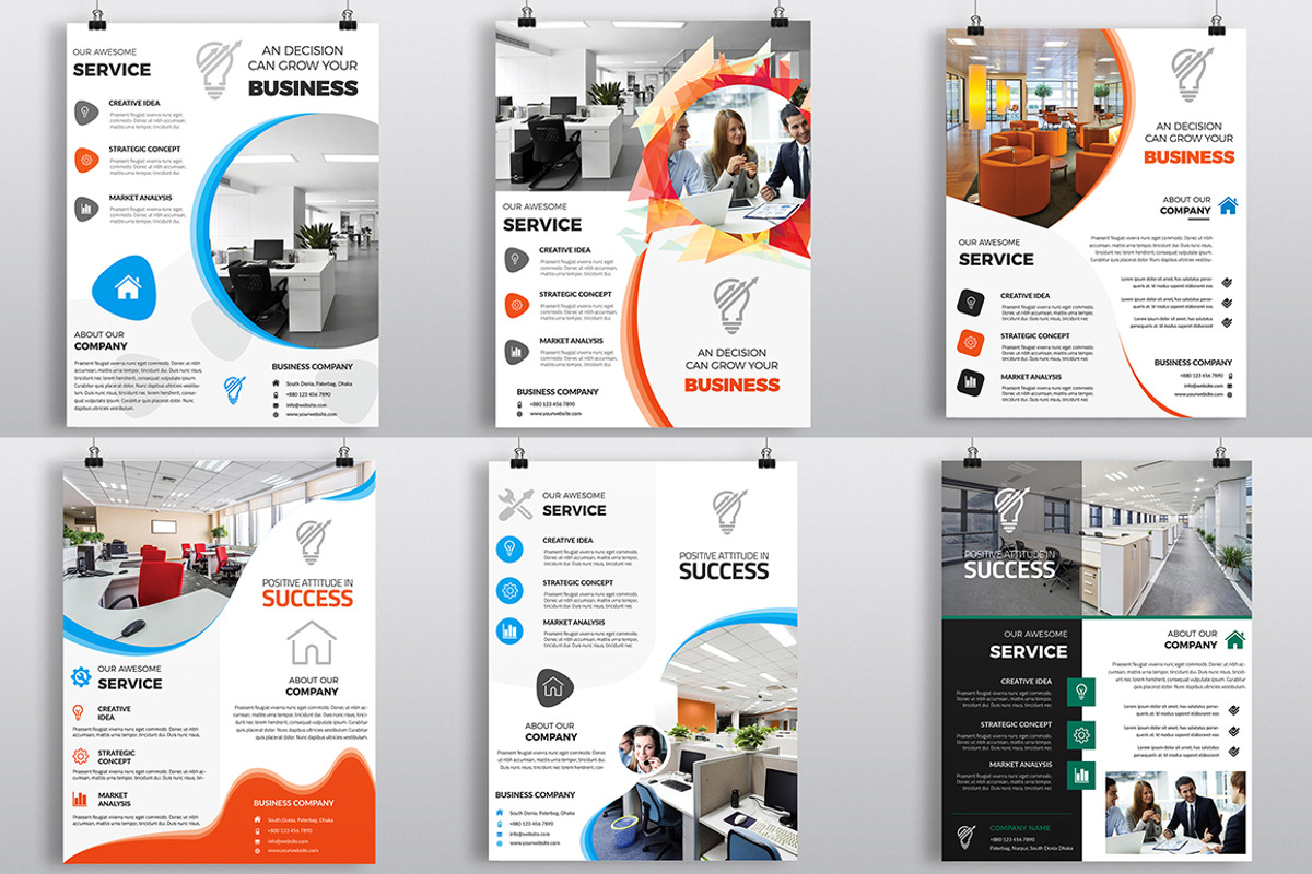 500+ Corporate Business Flyers, a Flyer Template by Imagine Design Studio (Photo 53 of 68)