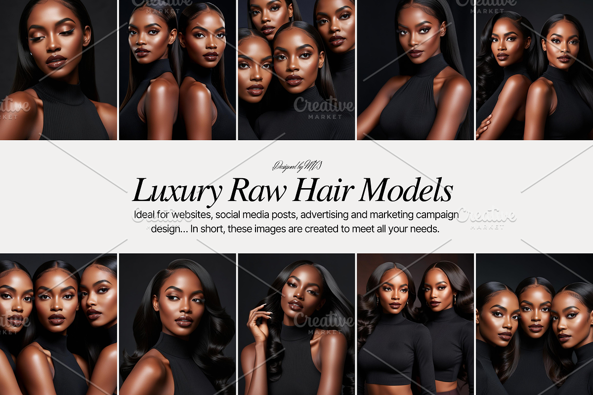 Luxury Raw Hair black models Photos, a Beauty & Fashion Photo by My Template Studio (Photo 11 of 12)