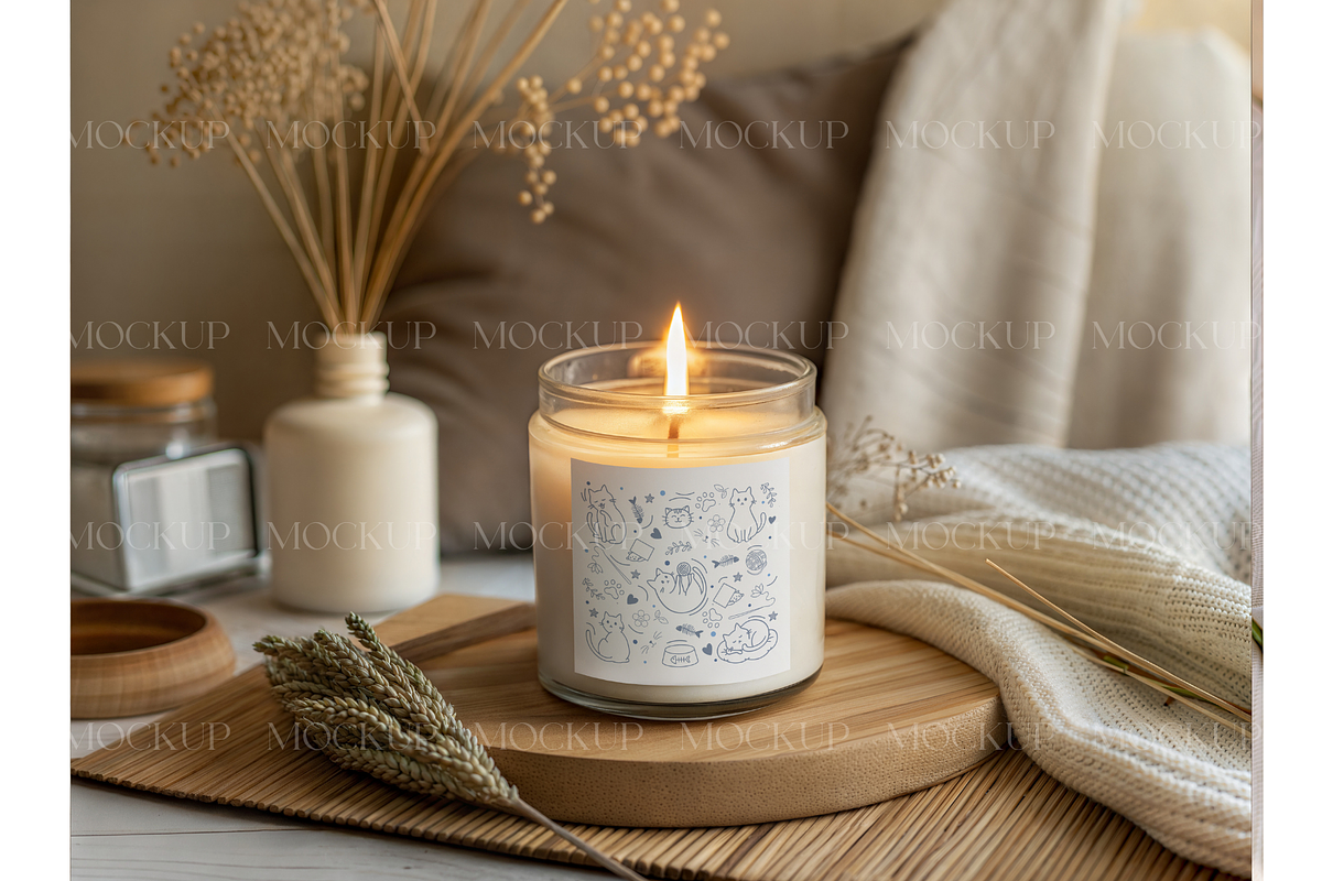 Neutral Candle Mockup, a Product Mockup by MockupWizard (Photo 2 of 3)