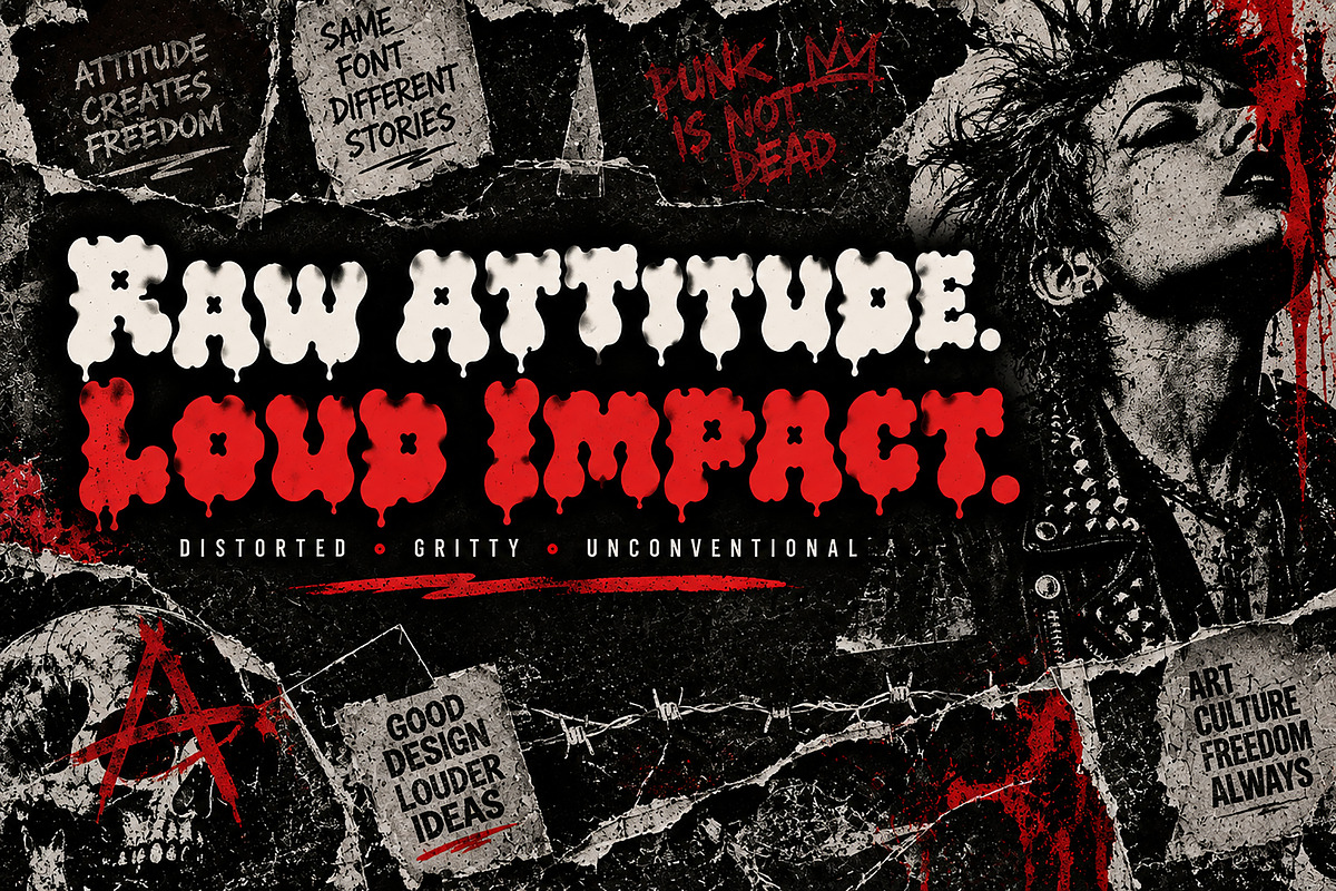 Punk Fury, a Script Font by Wow Magic (Photo 5 of 5)