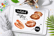 Nuts Watercolor Collection, an Object Graphic by Sonya Illustrations (Thumbnail 2 of 4)