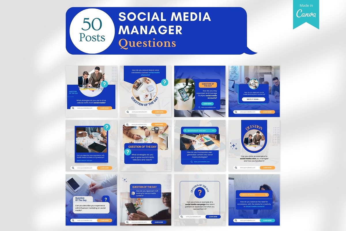 Social Media Manager -Canva Posts, a Social Media Template by Viral Content Design (Photo 4 of 17)
