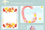 Tropical Watercolor Flowers Bundle, an Illustration by Watercolor Nomads (Thumbnail 7 of 13)