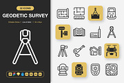 Geodetic Survey Icons, an Icon by Spacepixel Creative (Thumbnail 1 of 3)