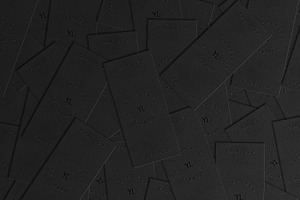 Black Ticket Pile Mockup