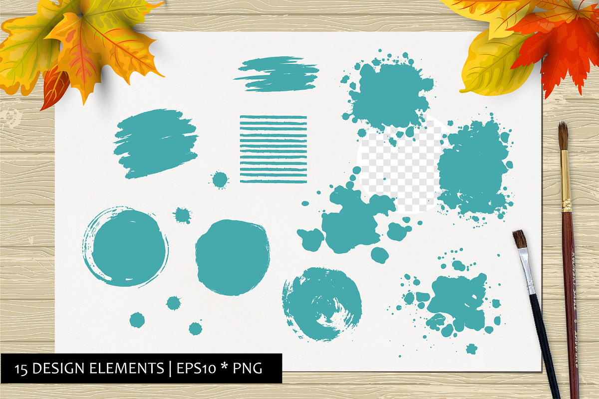 Autumn leaves vector collection, a Seasonal Illustration by VaraNa Art (Photo 10 of 15)