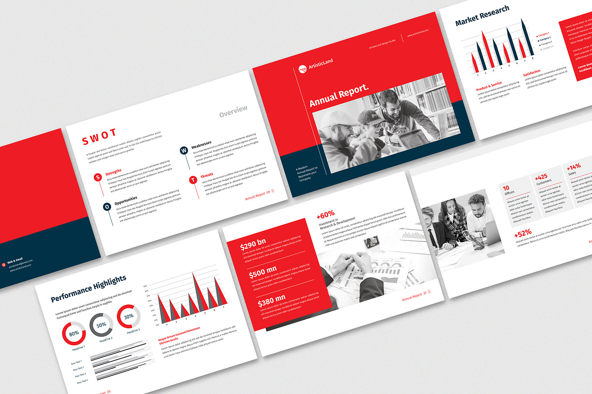 Annual Report | Canva, Indesign, a Brochure Template by ArtisticLand (Photo 10 of 11)