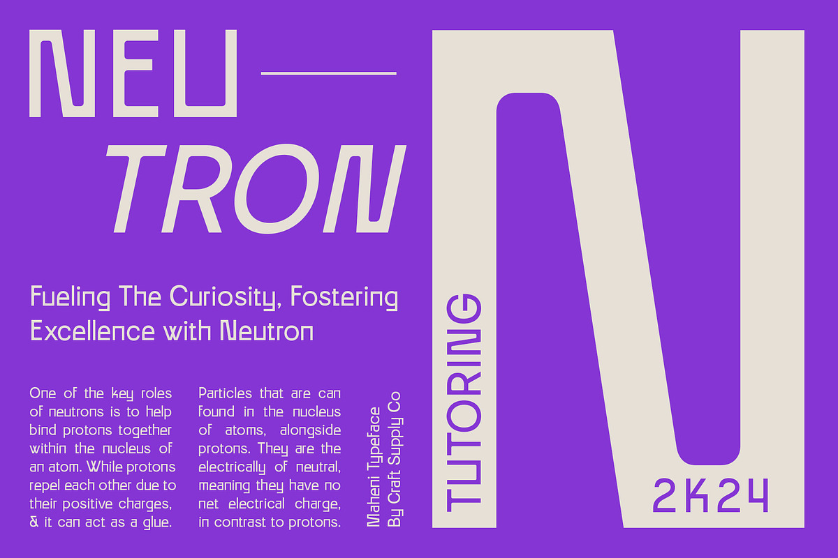 Maheni – Contemporary Sans, a Sans Serif Font by Craft Supply Co. (Photo 5 of 8)