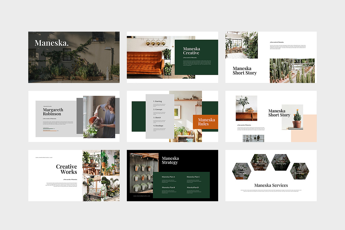 Maneska - Botanical Google Slides, a Presentation Template by eunavia (Photo 6 of 7)