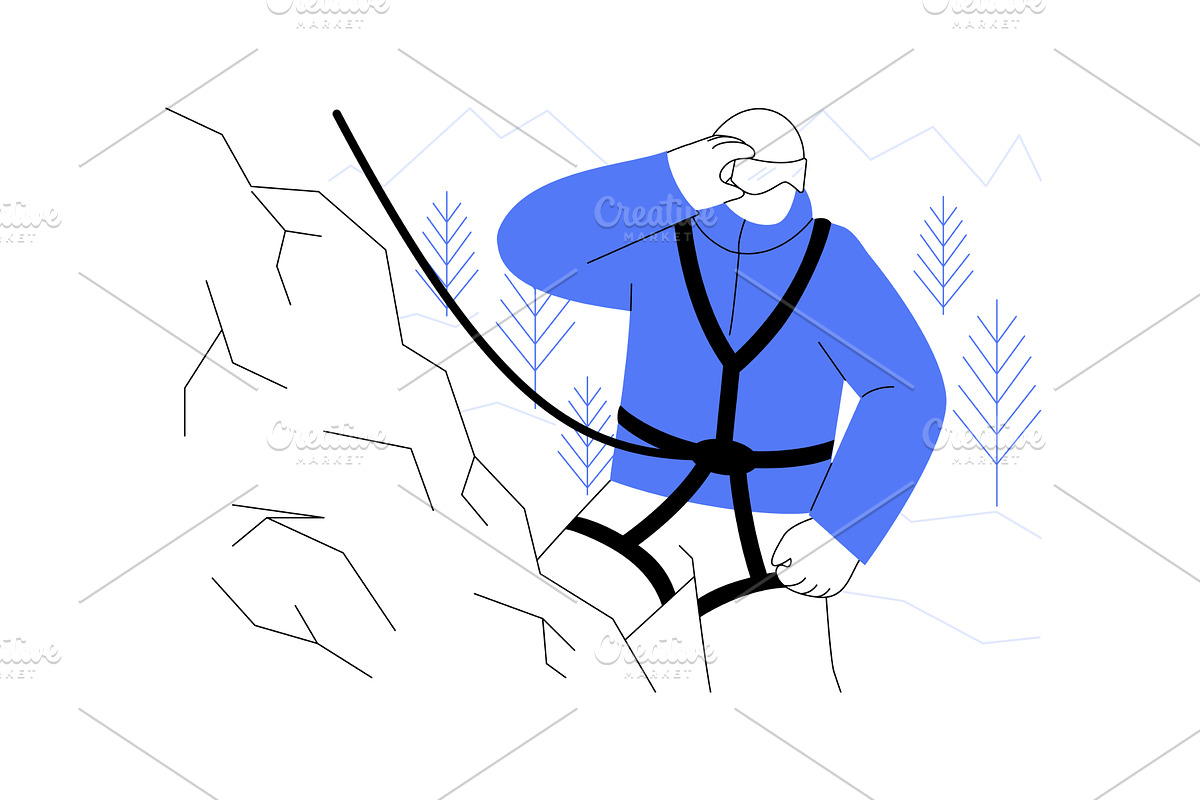 Choosing right equipment isolated, a Person Illustration by Visual Generation
