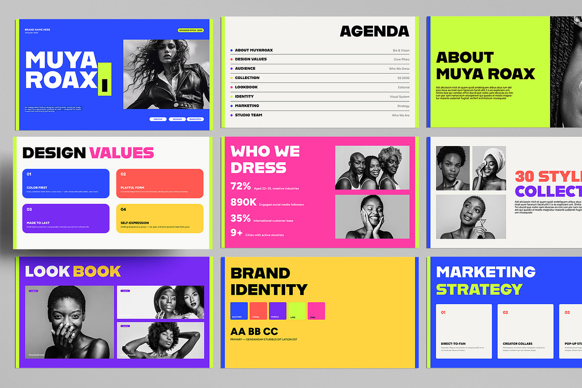 Fashion Designer Presentation Layout, a Presentation Template by MightyDesign (Photo 1 of 7)
