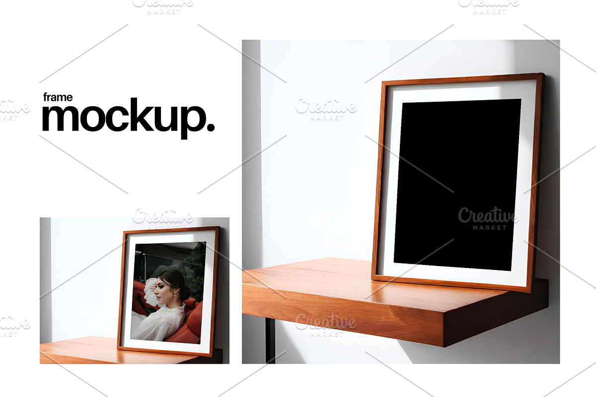 Frame Mockup #138, Brown Portrait, a Print Template by Kzara Visual Concepts