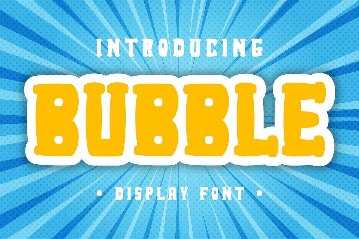 Bubble - Serif Font, a Serif Font by Brown Cupple (Photo 1 of 6)