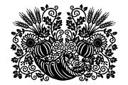 Elegant Floral Pumpkin Cornucopia, an Object Graphic by Gfx_Store (Thumbnail 13 of 16)