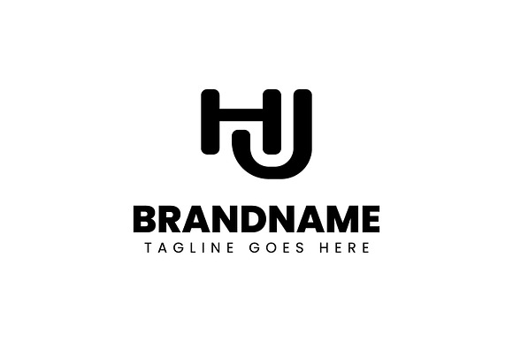 Letters Hj Monogram Logo