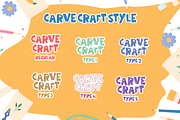 Carve Craft - Craft Font, a Font by PutraCetol Studio (Thumbnail 11 of 11)