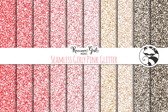 Seamless Girly Pink Glitter Texture preview 2