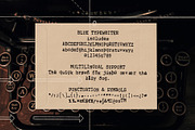 Blue Typewriter SVG font, a Serif Font by Ana's Fonts (Thumbnail 2 of 10)