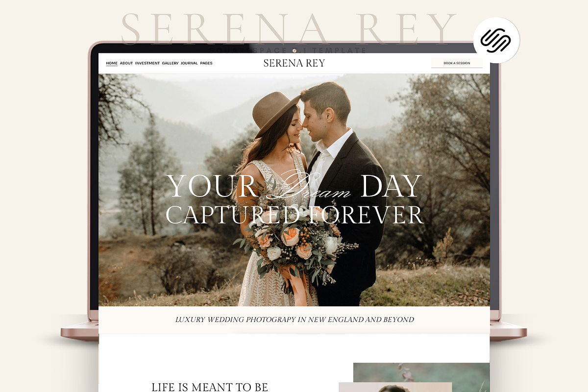 Squarespace 7.1 Template Serena Rey, a Squarespace Template by thrivedigitally (Photo 9 of 9)