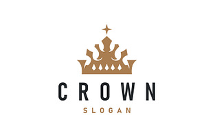 Crown logo design simple beautiful, a Branding & Logo Template by Maylianaw28