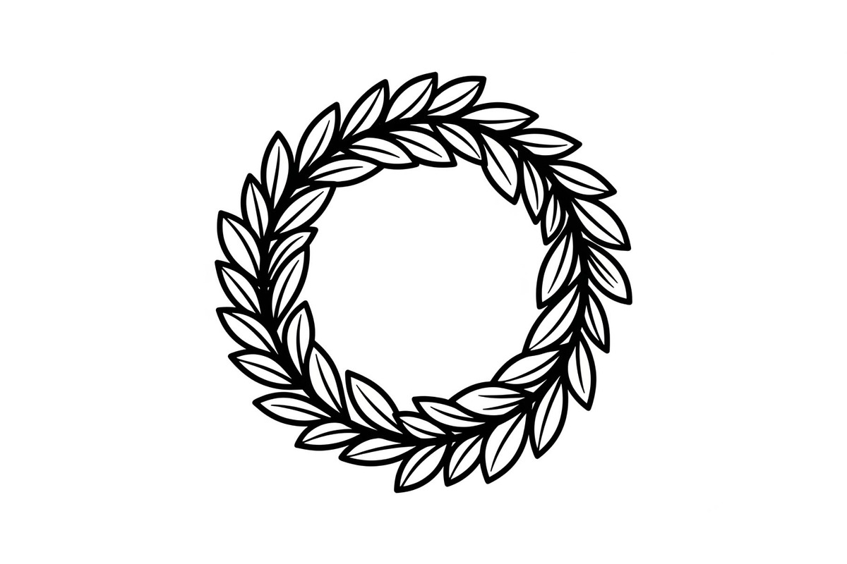 Leaf Laurel Wreath Frame Bundle, an Illustration by Gaye Art (Photo 21 of 51)