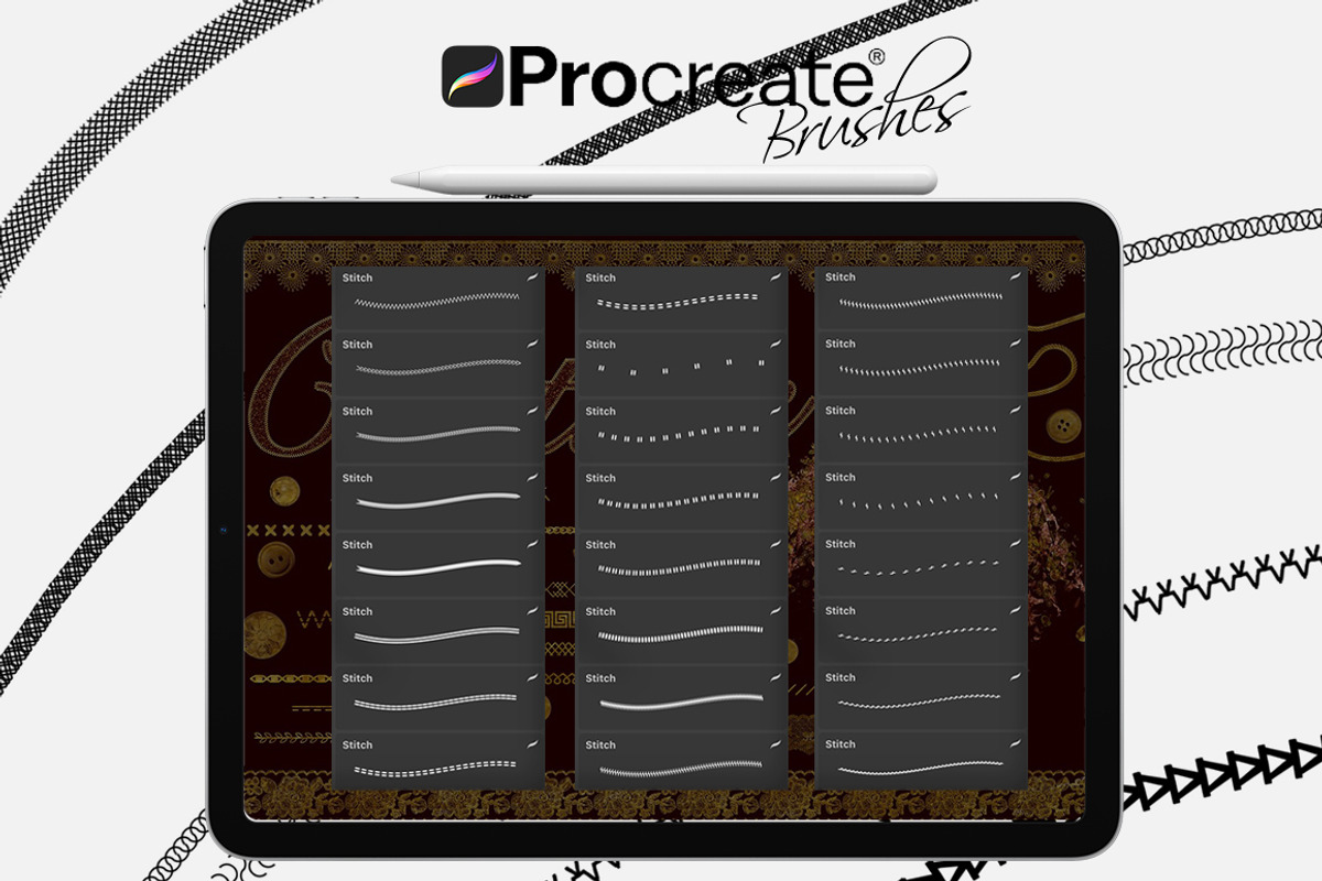 Couture Brushes for Procreate, a Brush Add-On by FaeryDesign (Photo 11 of 19)