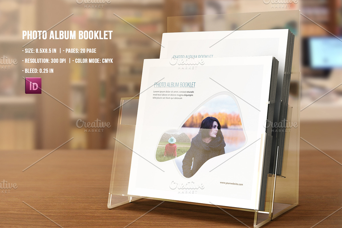 Photo Album Booklet Template-V666, a Brochure Template by Template Shop