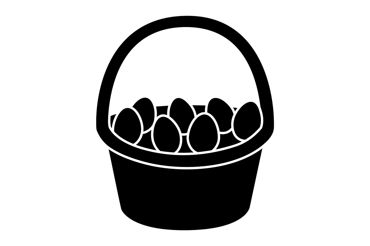 Easter Basket Icon SVG, an Icon by PinkHouseCollection (Photo 3 of 5)