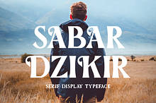 Sabar Dzikir Display Font