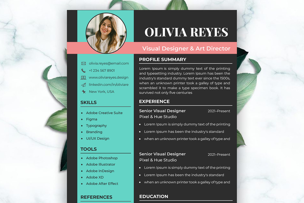 Minimalist Resume & Cover Letter, a Resume Template by PrimeLayouts (Photo 3 of 4)