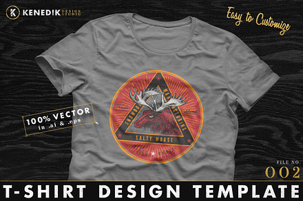 T-Shirt Design Template 002