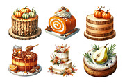 Autumn Cake Clipart Bundle, an Illustration by Daily.Designs (Thumbnail 5 of 5)