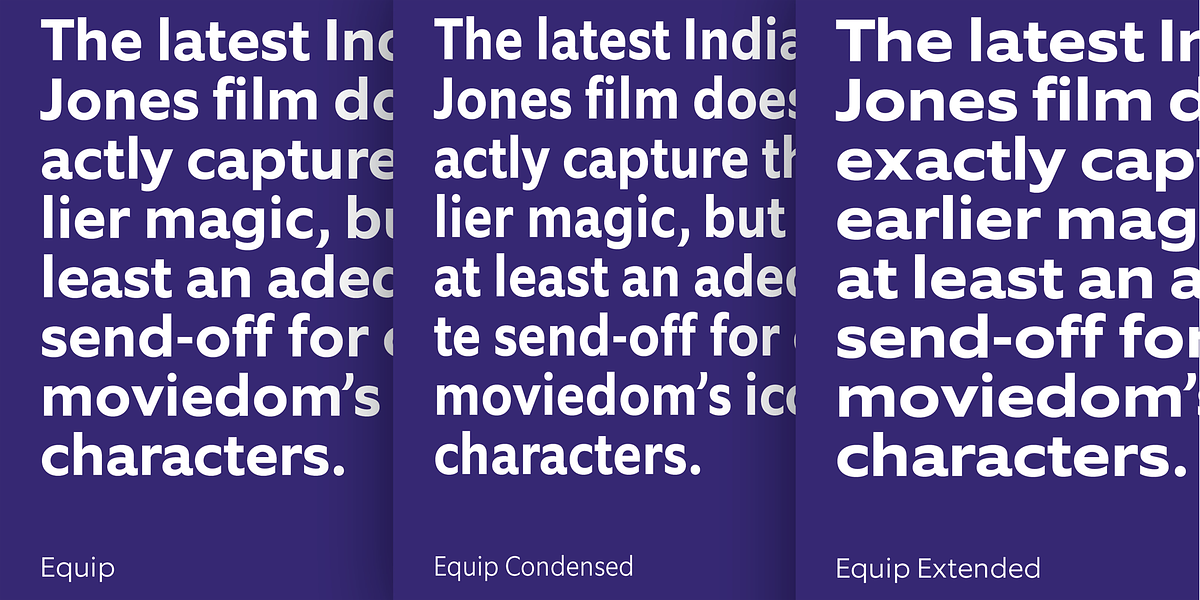 EquipCondensed, a Sans Serif Font by Hoftype (Photo 8 of 15)