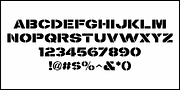 Broadcast Stencil JNL, a Serif Font by Jeff Levine Fonts (Thumbnail 3 of 5)