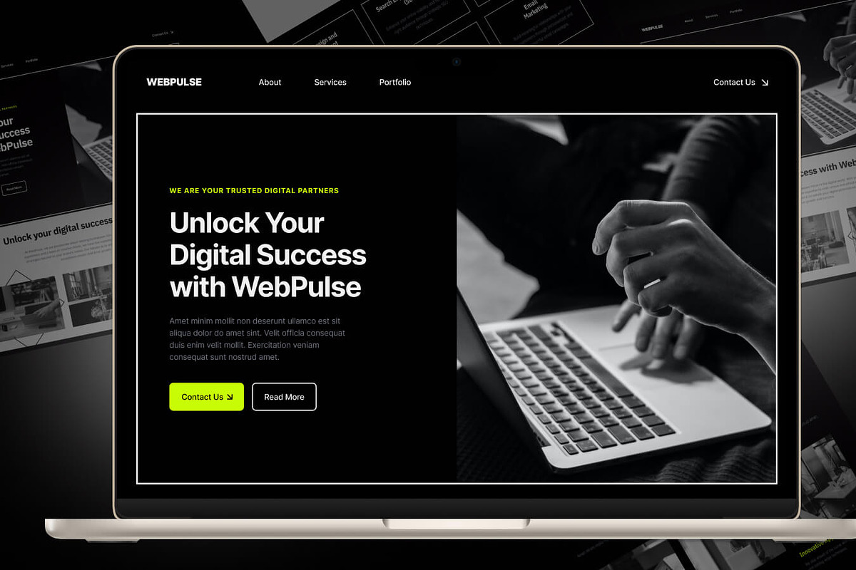WebPulse // Web Agency Website, a Landing Page Template by EGO Creative Innovations (Photo 5 of 6)