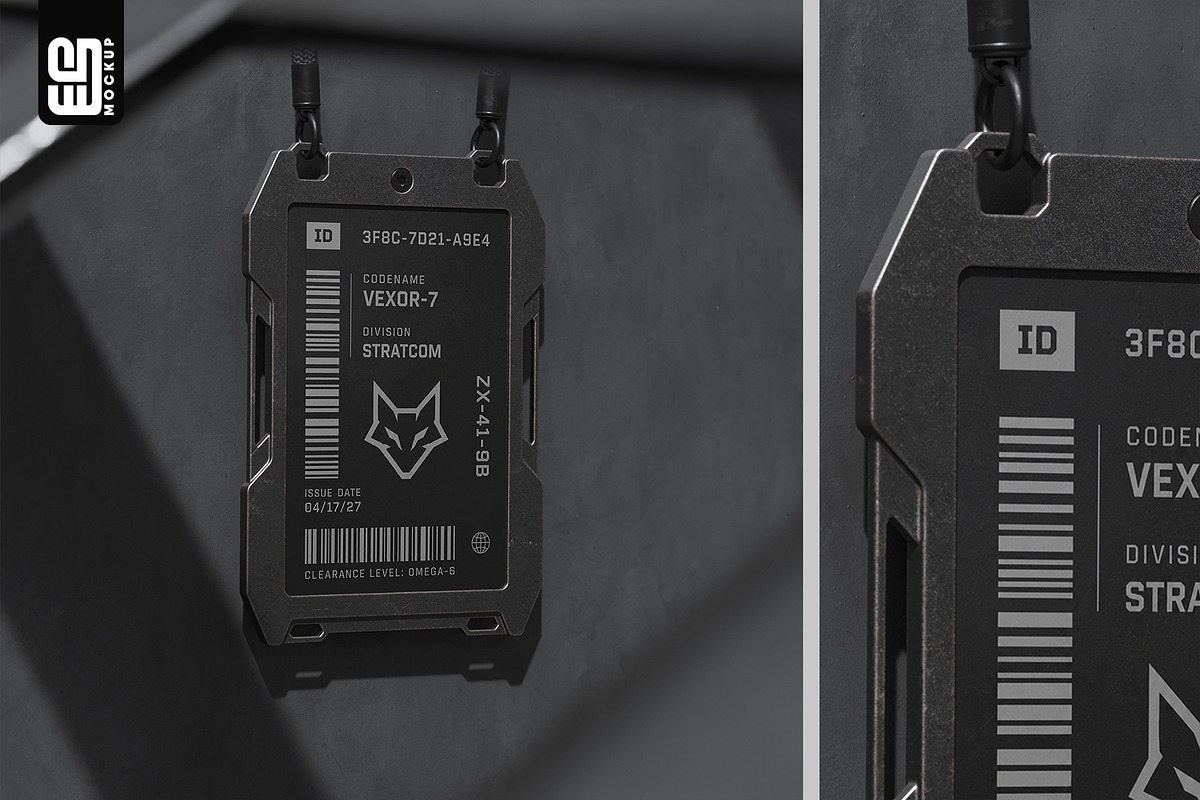 Tactical ID Badge Mockup, an Advertising Mockup by SD Mockup (Photo 2 of 4)