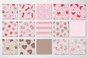 Romantic Valentine’s Day pattern set, a Pattern Graphic by @olga.angelloz (Thumbnail 2 of 2)