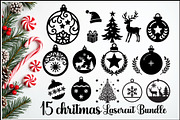 Christmas Ornament Design Bundle, an Illustration by Creativeshirt (Thumbnail 1 of 11)