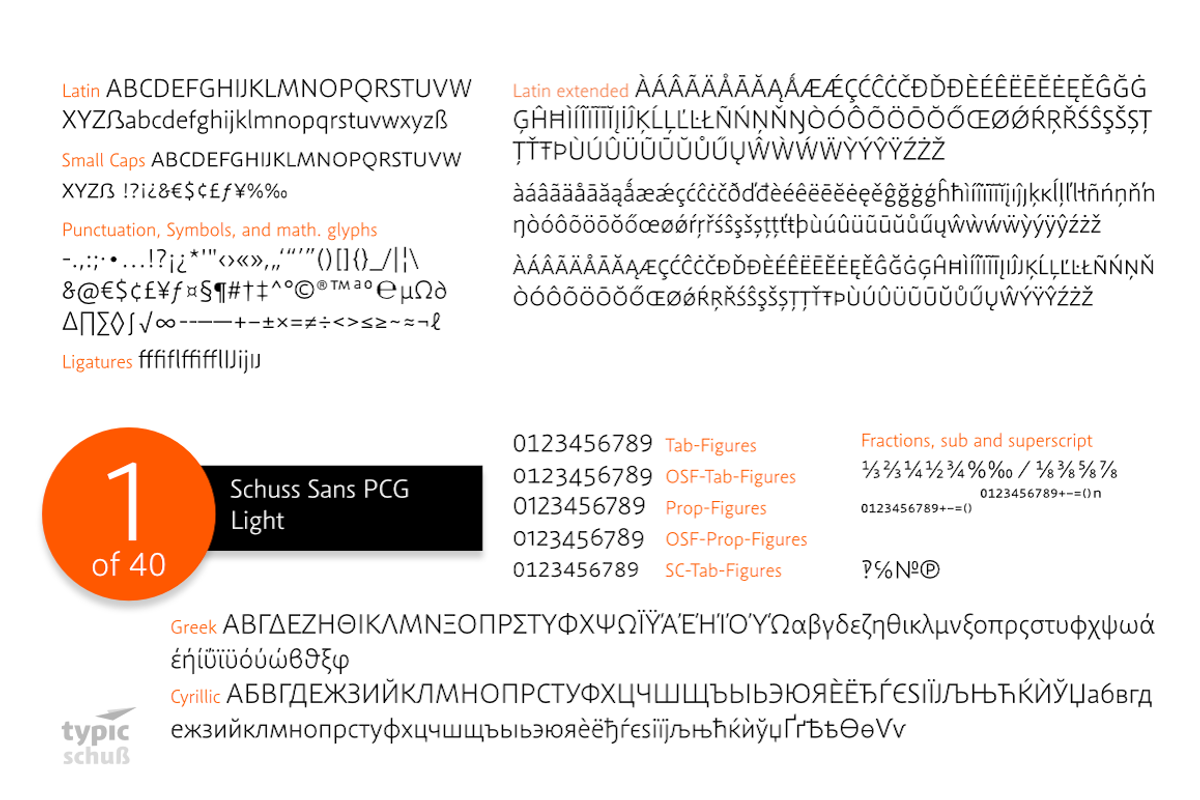 SchussSansPCGLight No.01 (1 Font) preview 3