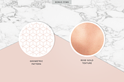 ROSE GOLD | Identity Kit, a Stationery Template by Marigold Studios (Thumbnail 6 of 7)