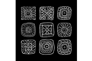 Granny square crochet. Knitted wear