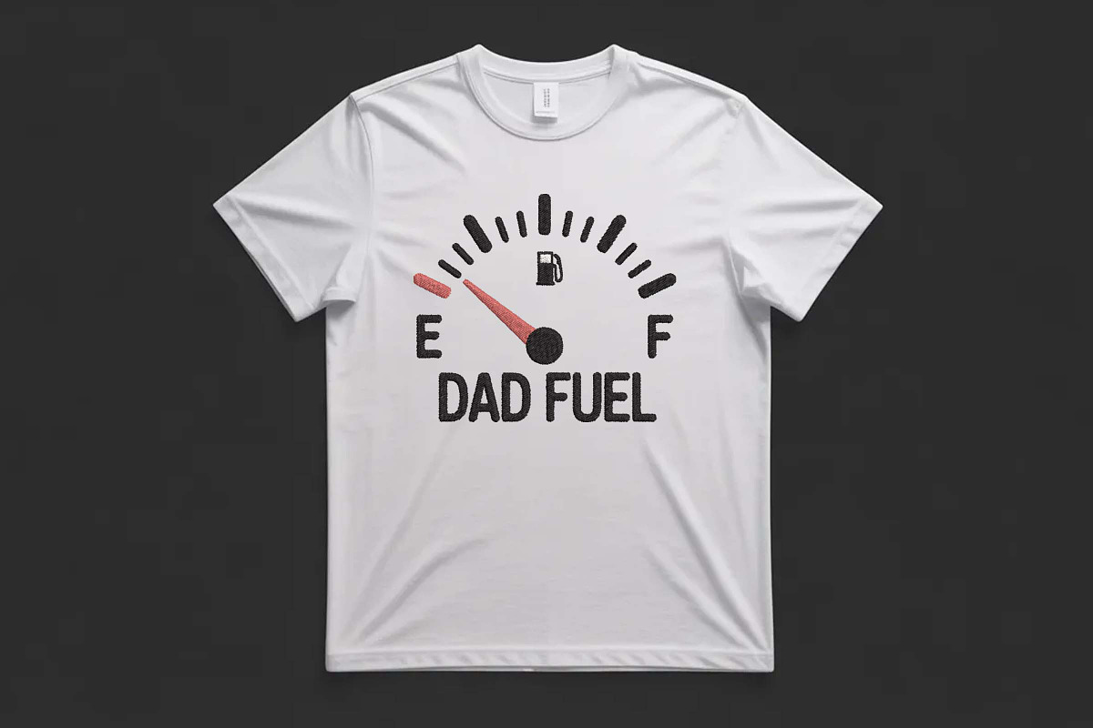 Dad Fuel Funny Gauge Embroidery, a Decorative Illustration by Purpose Ekbal (Photo 3 of 3)