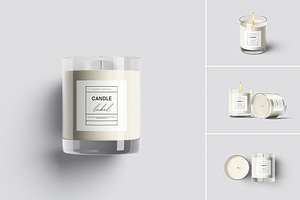 Candle Glass Mockup