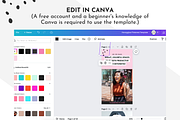Feminine Pinterest Templates Canva, a Social Media Template by ltsdesigns (Thumbnail 3 of 3)