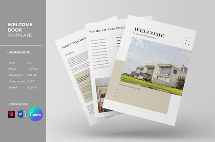 Home Rental Welcome Flyer, a Flyer Template by Template Shop